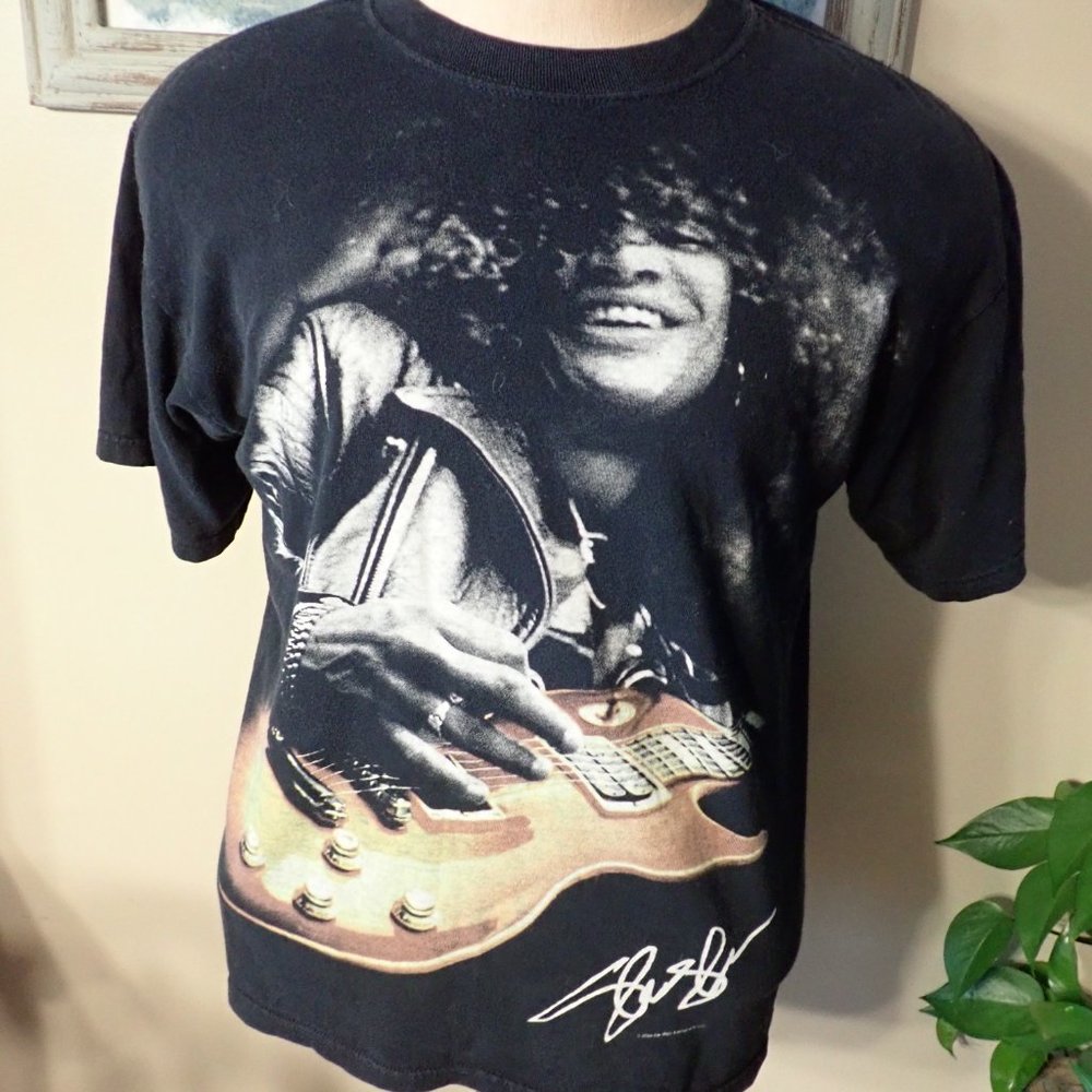 Vintage 2004 Original Liquid Blue Tag Slash Signature Guns N Roses T-Shirt